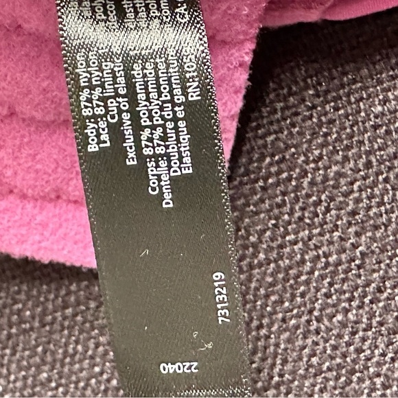 BRA NATORI 36DDD Violet Underwire 7313219 Opaque Full Coverage 3440 LZ - Picture 9 of 11